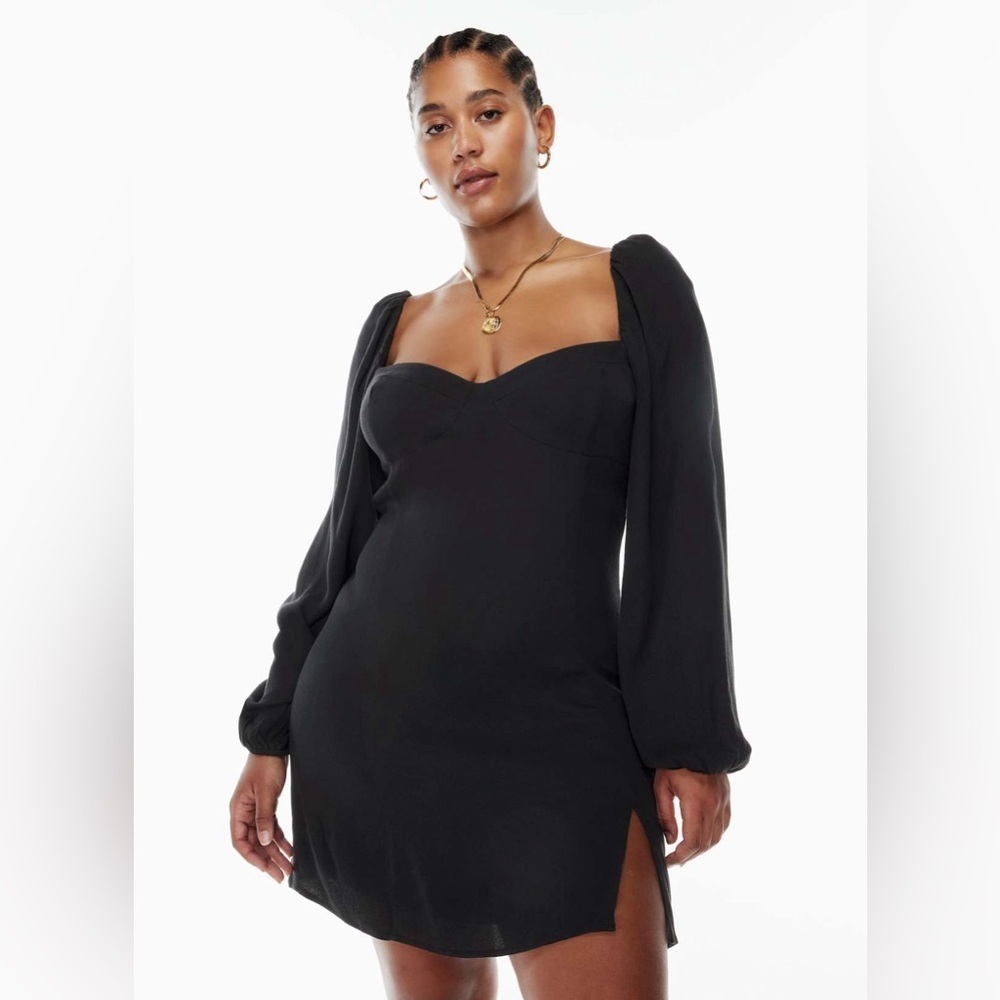 ARITZIA WILFRED Novella Black Long Sleeve Dress (US 4)